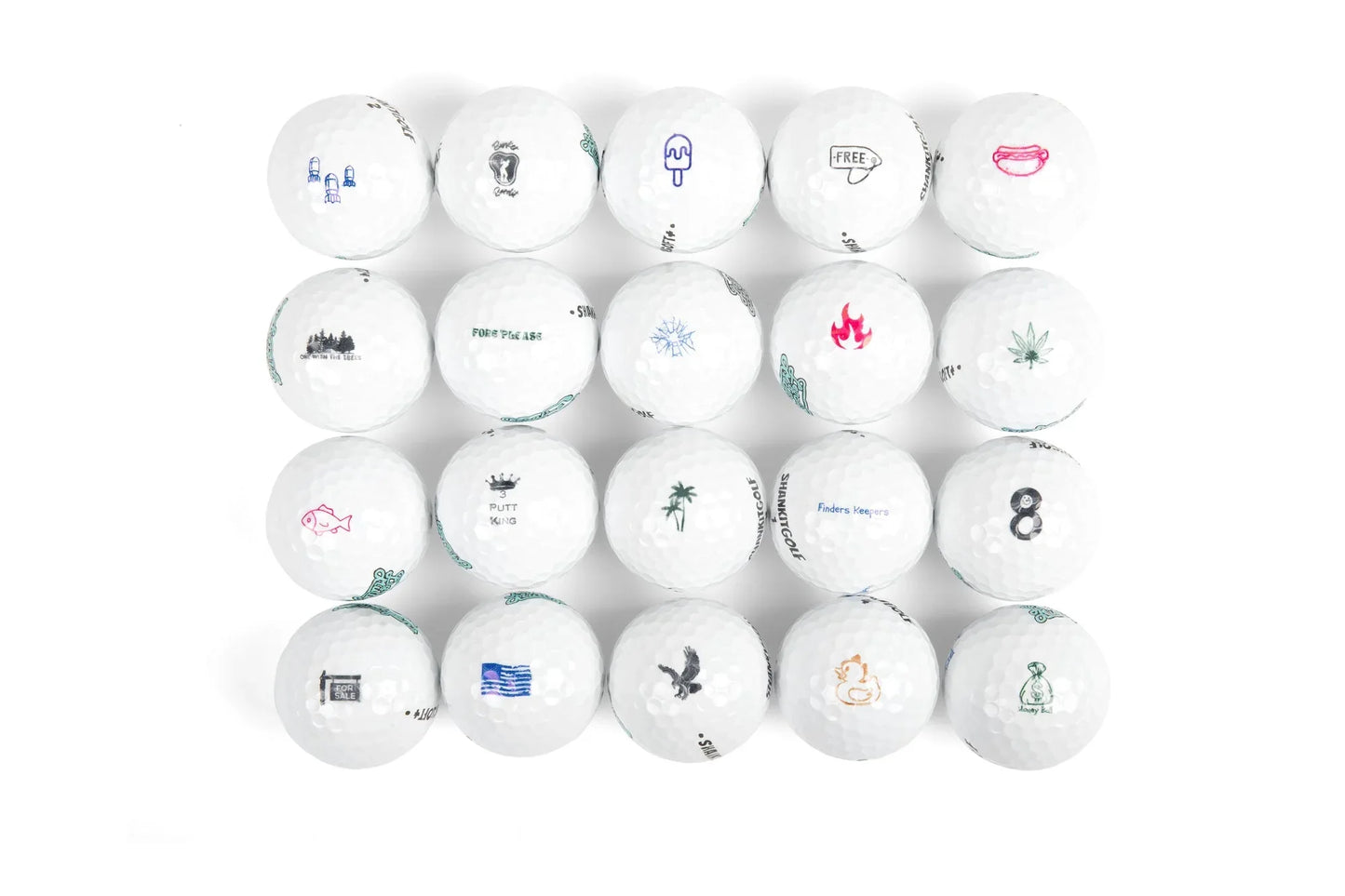 Shankitgolf Ball Stamps 5+ Designs - GOLF LEAGUE