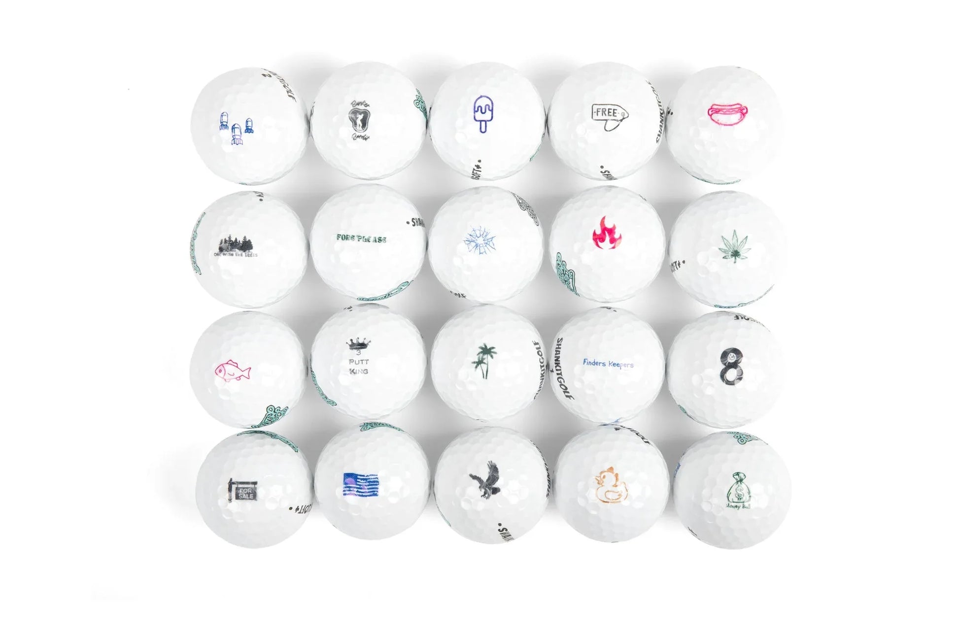 Shankitgolf Ball Stamps 5+ Designs - GOLF LEAGUE