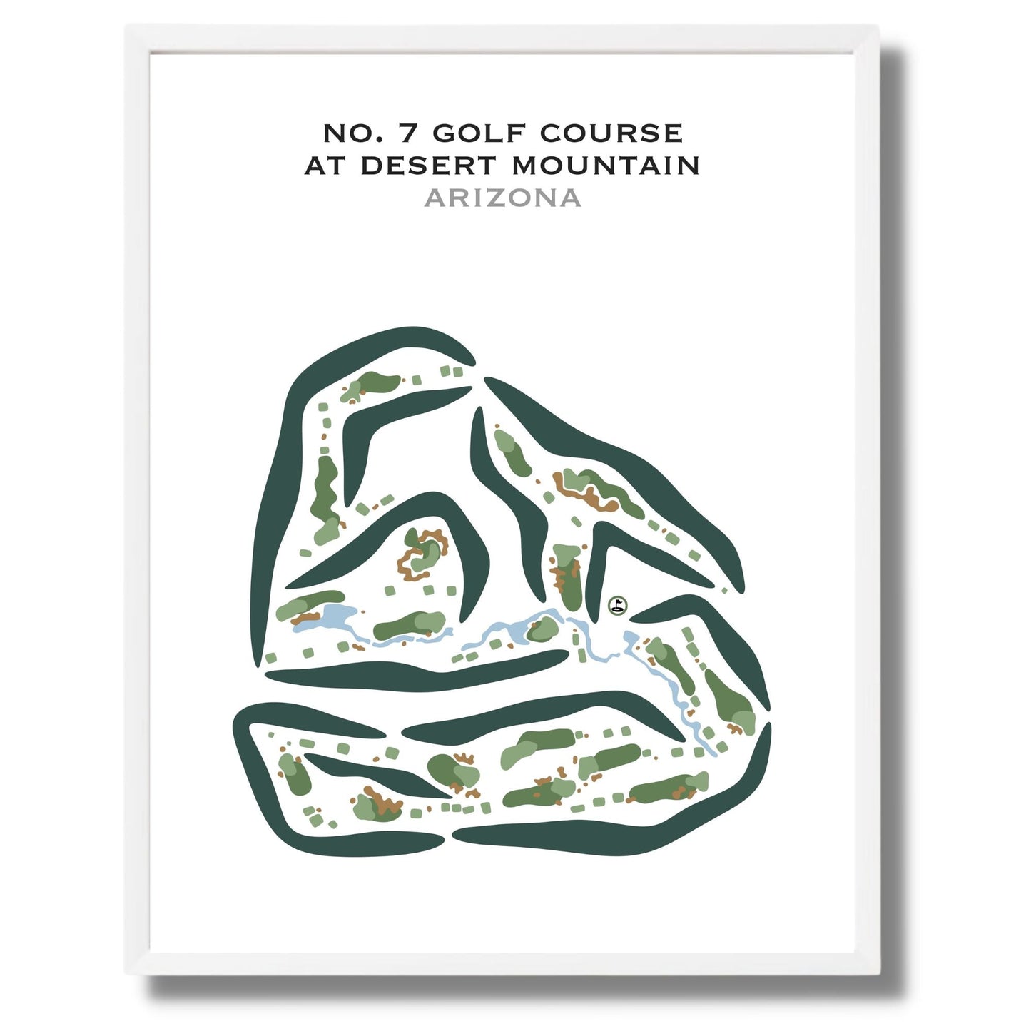 No. 7 at Desert Mountain, Arizona - Printed Golf Courses