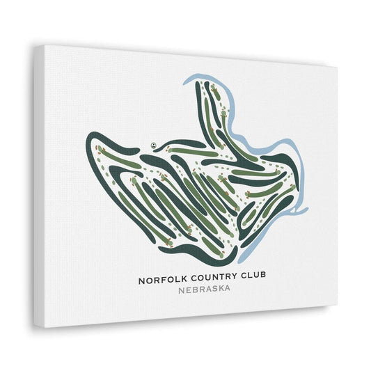 Norfolk Country Club, Nebraska - Printed Golf Courses