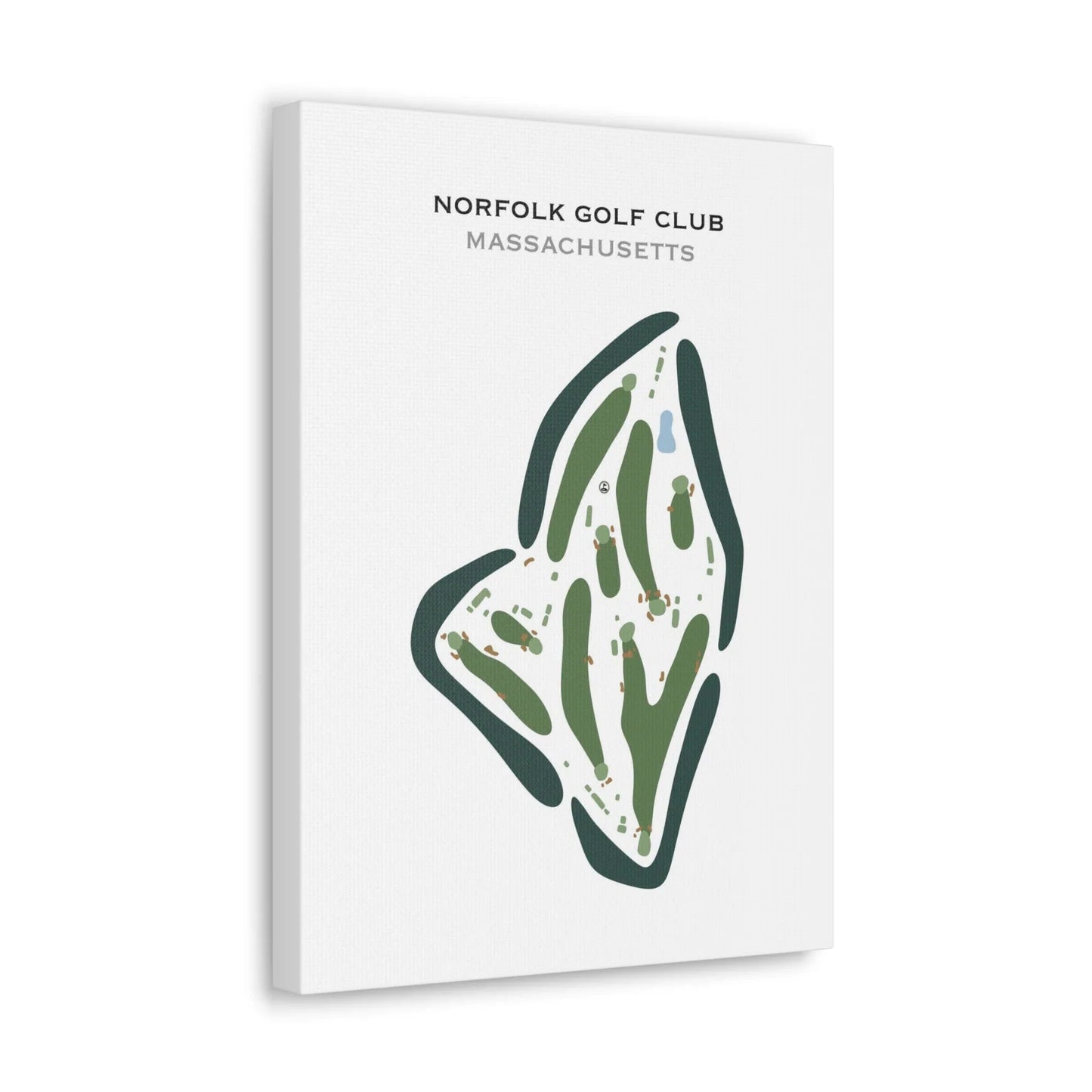 Norfolk Golf Club, Massachusetts - Printed Golf Courses
