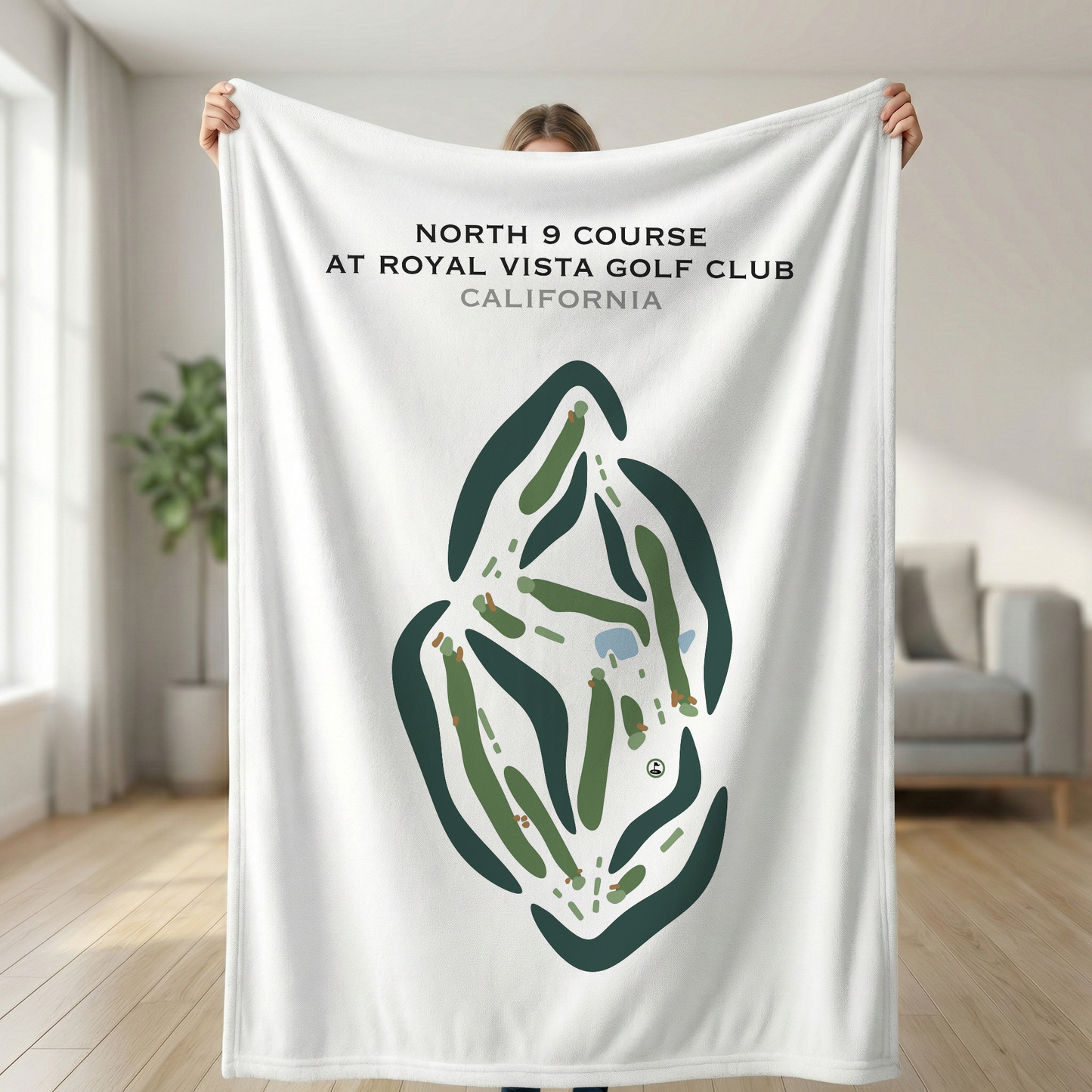 North 9 Course at Royal Vista Golf Club, California - Printed Golf Courses