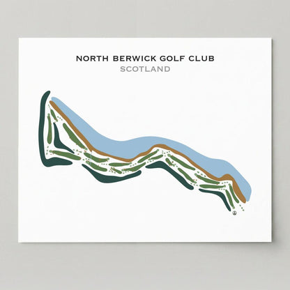 North Berwick Golf Club, Scotland - Printed Golf Courses