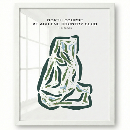 North Course at Abilene Country Club, Texas - Printed Golf Courses
