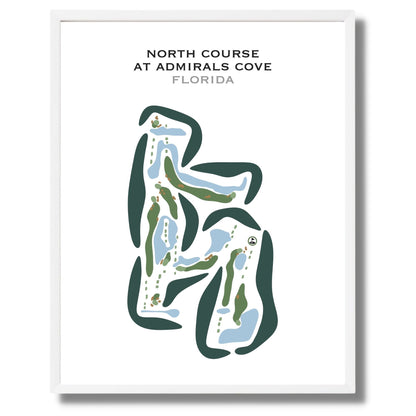 North Course at Admirals Cove, Florida - Printed Golf Courses