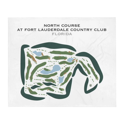 North Course at Fort Lauderdale Country Club Plantation, Florida - Printed Golf Courses
