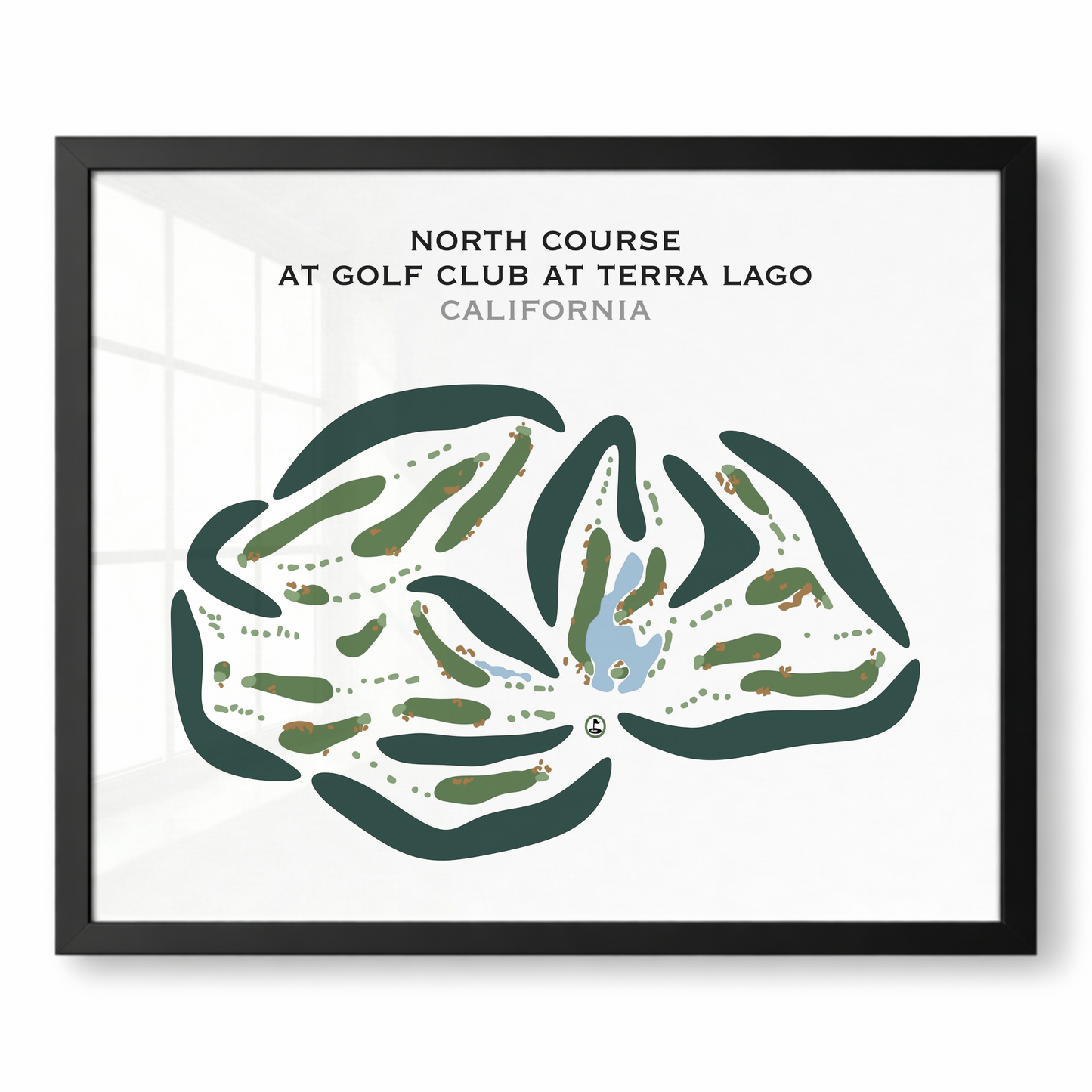 North Course at Golf Club At Terra Lago, California - Printed Golf Courses