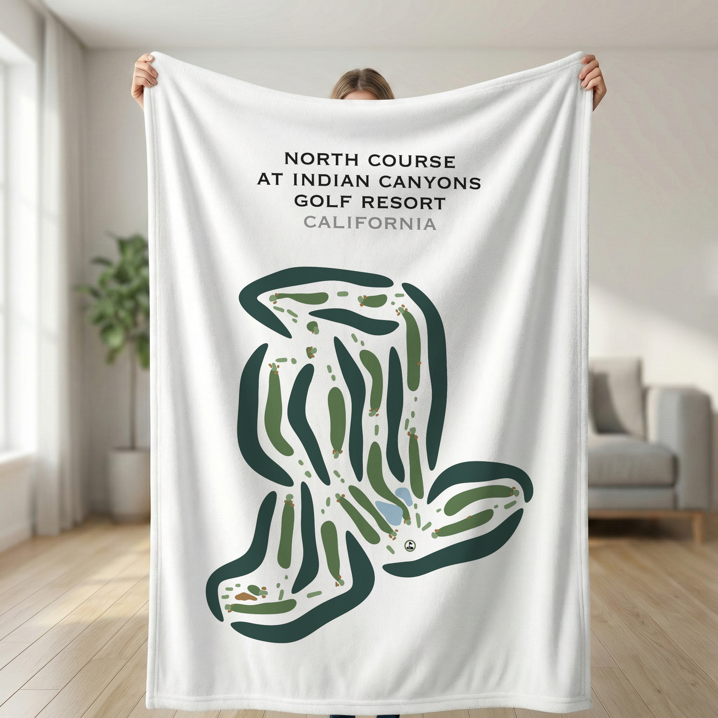 North Course at Indian Canyons Golf Resort, California - Printed Golf Courses