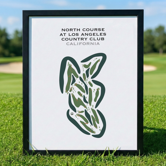 North Course at Los Angeles Country Club, California - Printed Golf Courses
