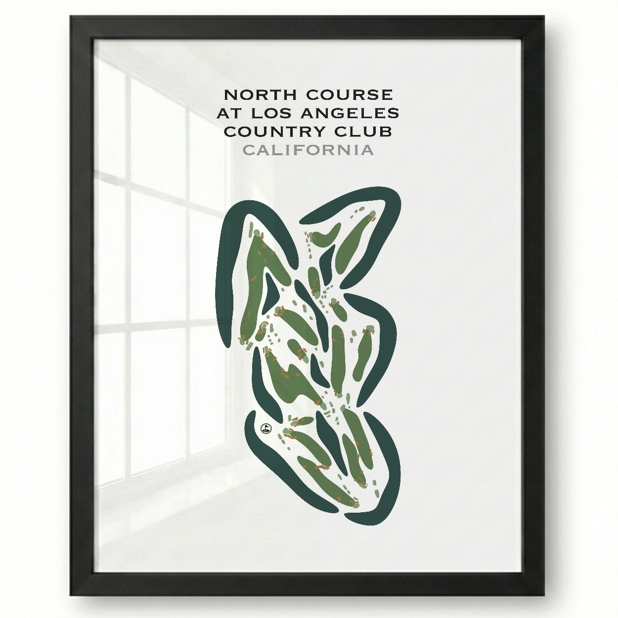 North Course at Los Angeles Country Club, California - Printed Golf Courses