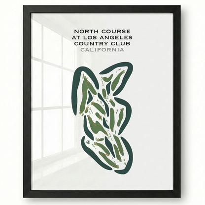 North Course at Los Angeles Country Club, California - Printed Golf Courses