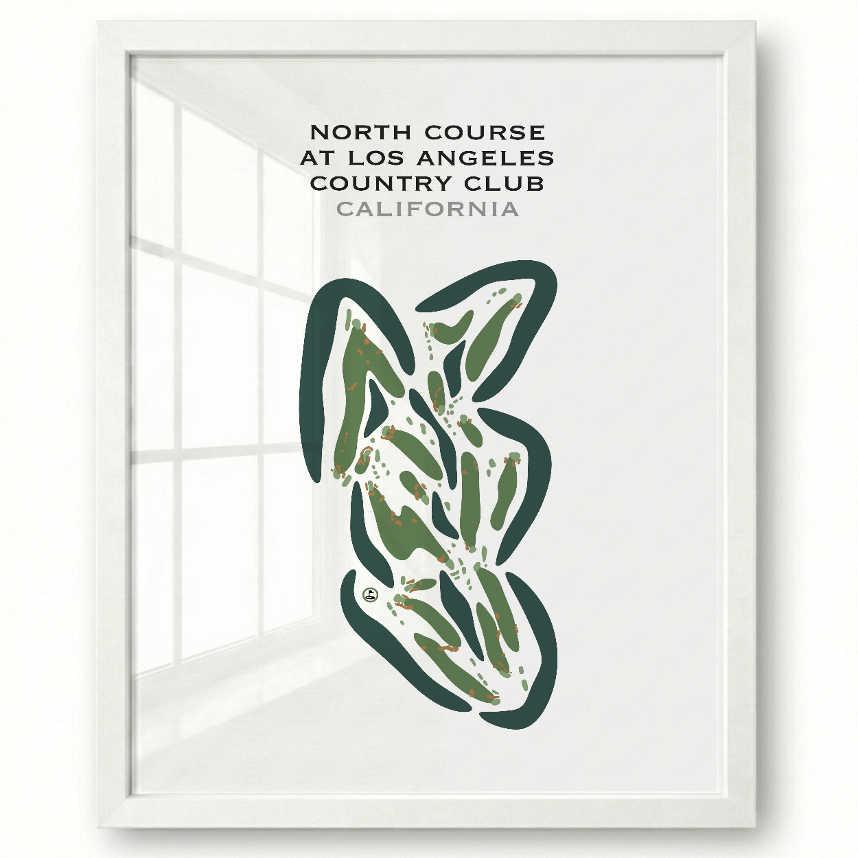North Course at Los Angeles Country Club, California - Printed Golf Courses