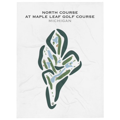 North Course at Maple Leaf Golf Course, Michigan - Printed Golf Courses