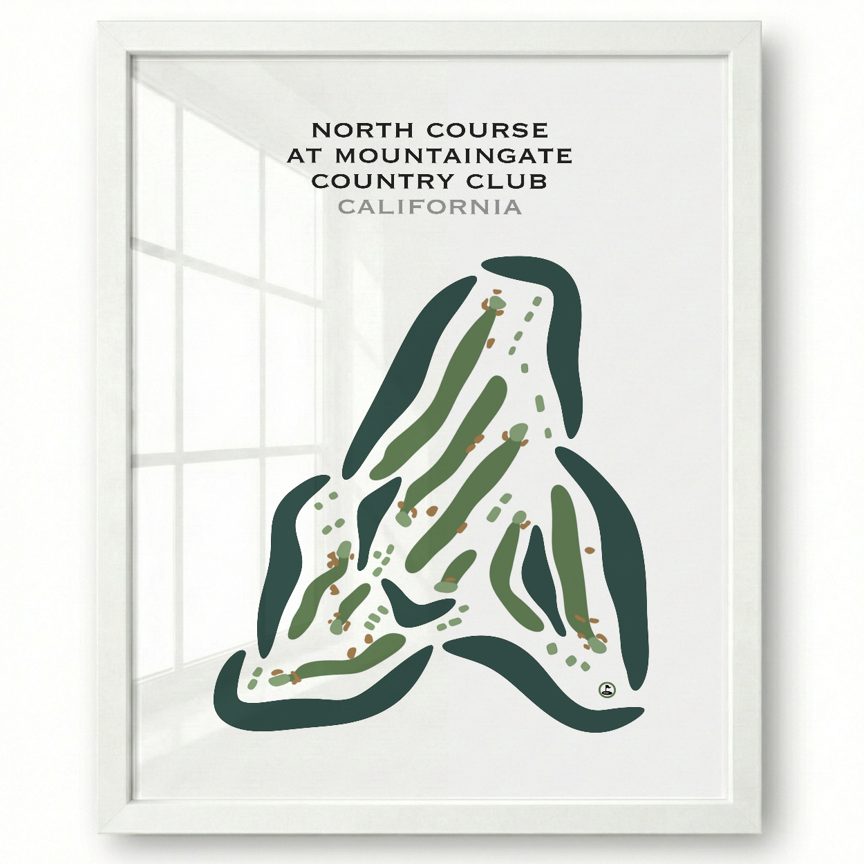 North Course at Mountain Gate Country Club, California - Printed Golf Courses