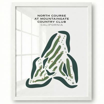 North Course at Mountain Gate Country Club, California - Printed Golf Courses