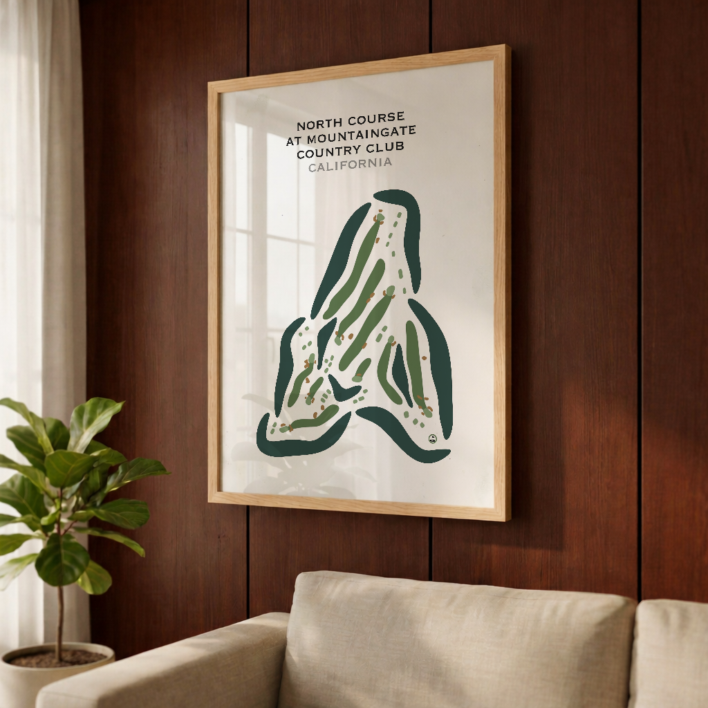 North Course at Mountain Gate Country Club, California - Printed Golf Courses