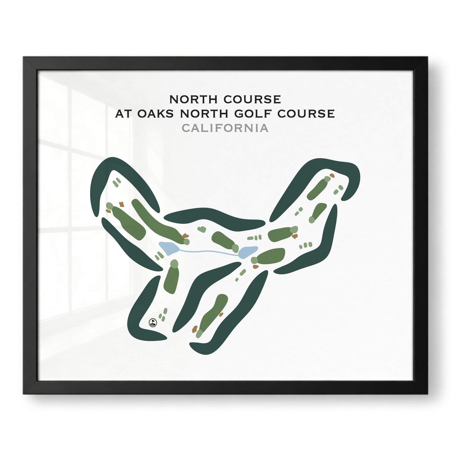 North Course at Oaks North Golf Course, California - Printed Golf Courses