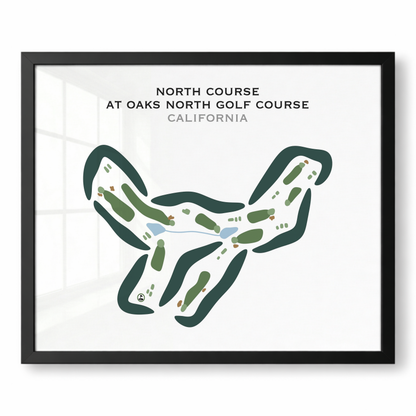 North Course at Oaks North Golf Course, California - Printed Golf Courses