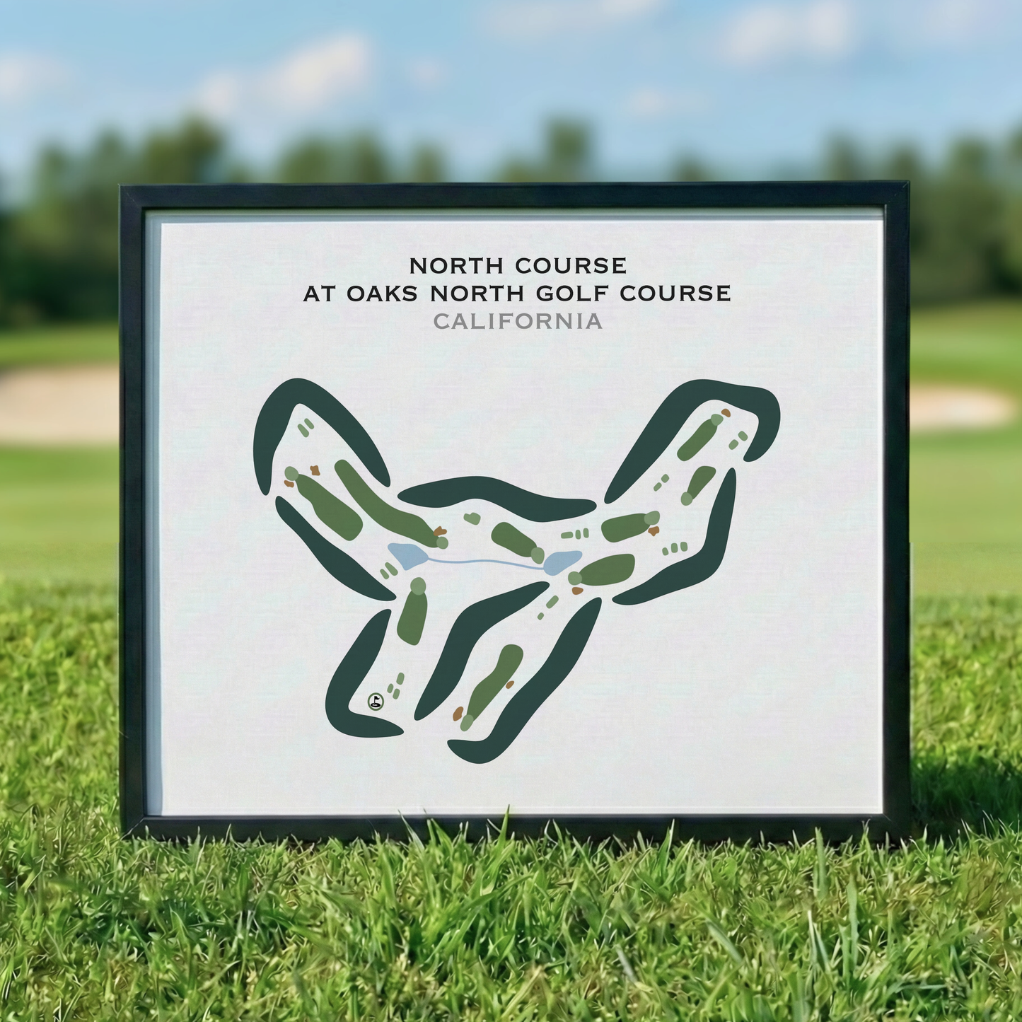 North Course at Oaks North Golf Course, California - Printed Golf Courses