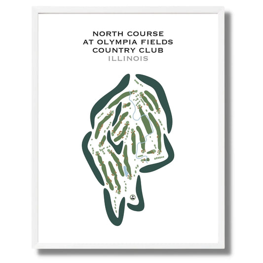 North Course at Olympia Fields Country Club, Illinois - Printed Golf Courses