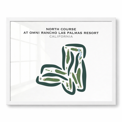 North Course at Omni Rancho Las Palmas Resort, California - Printed Golf Courses