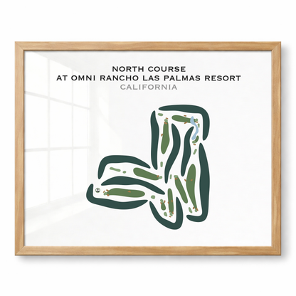 North Course at Omni Rancho Las Palmas Resort, California - Printed Golf Courses