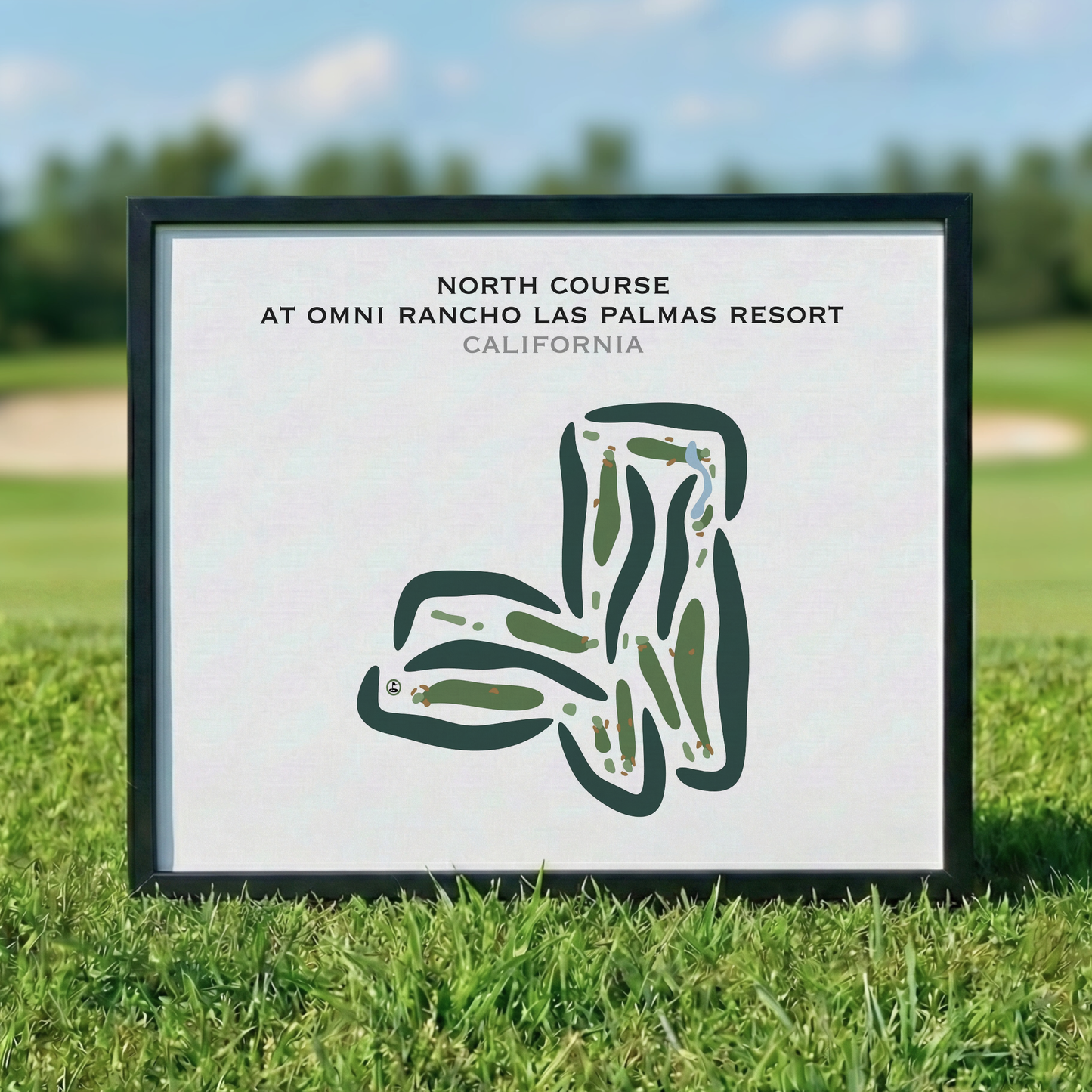 North Course at Omni Rancho Las Palmas Resort, California - Printed Golf Courses
