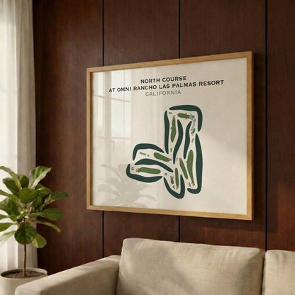 North Course at Omni Rancho Las Palmas Resort, California - Printed Golf Courses