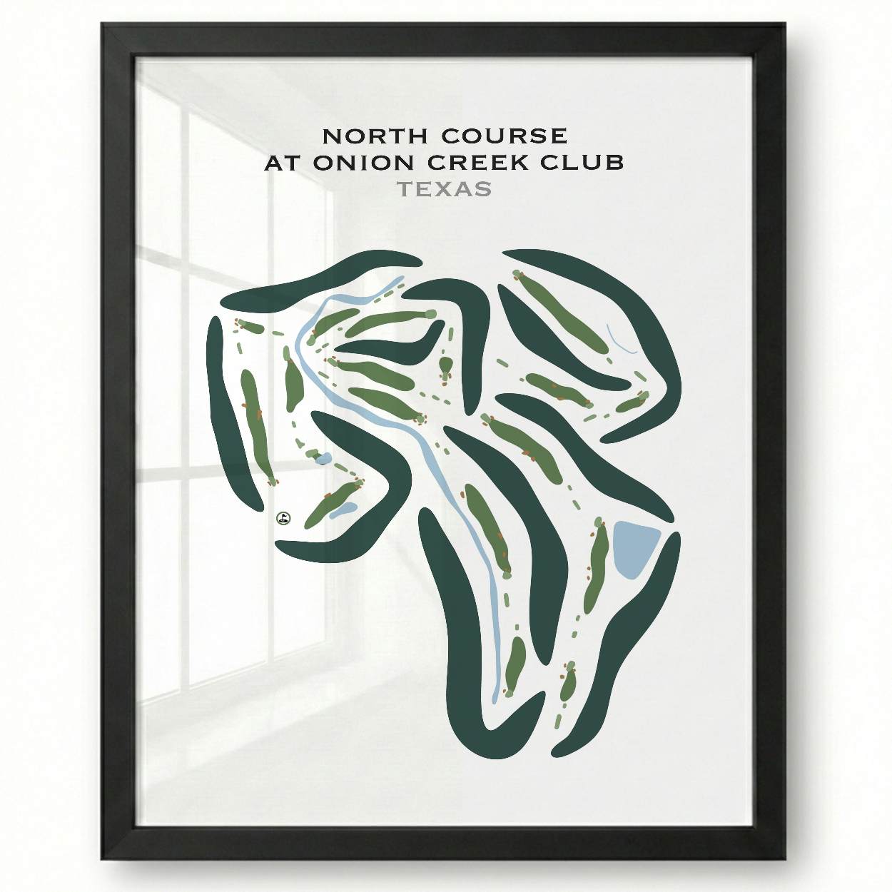 North Course at Onion Creek Club, Texas - Printed Golf Courses