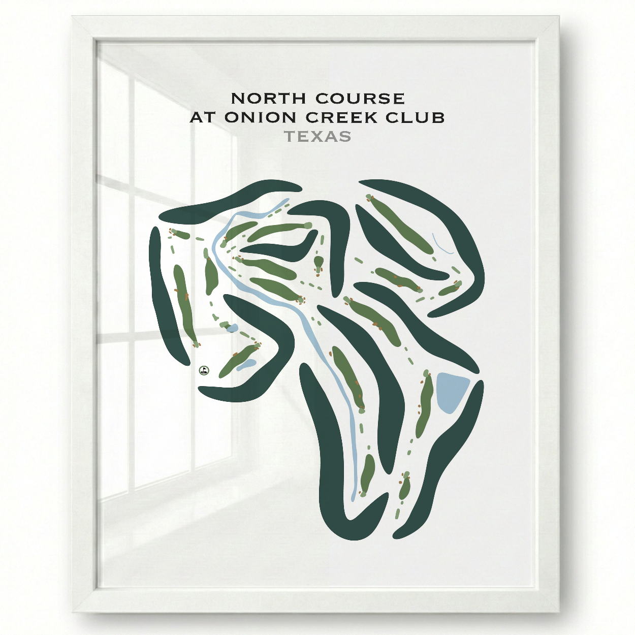 North Course at Onion Creek Club, Texas - Printed Golf Courses