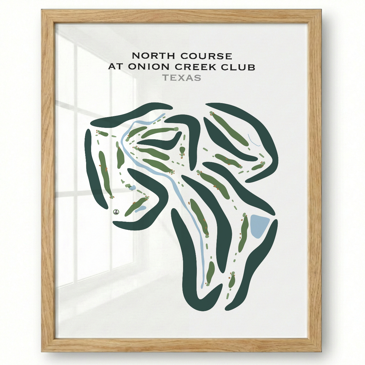 North Course at Onion Creek Club, Texas - Printed Golf Courses