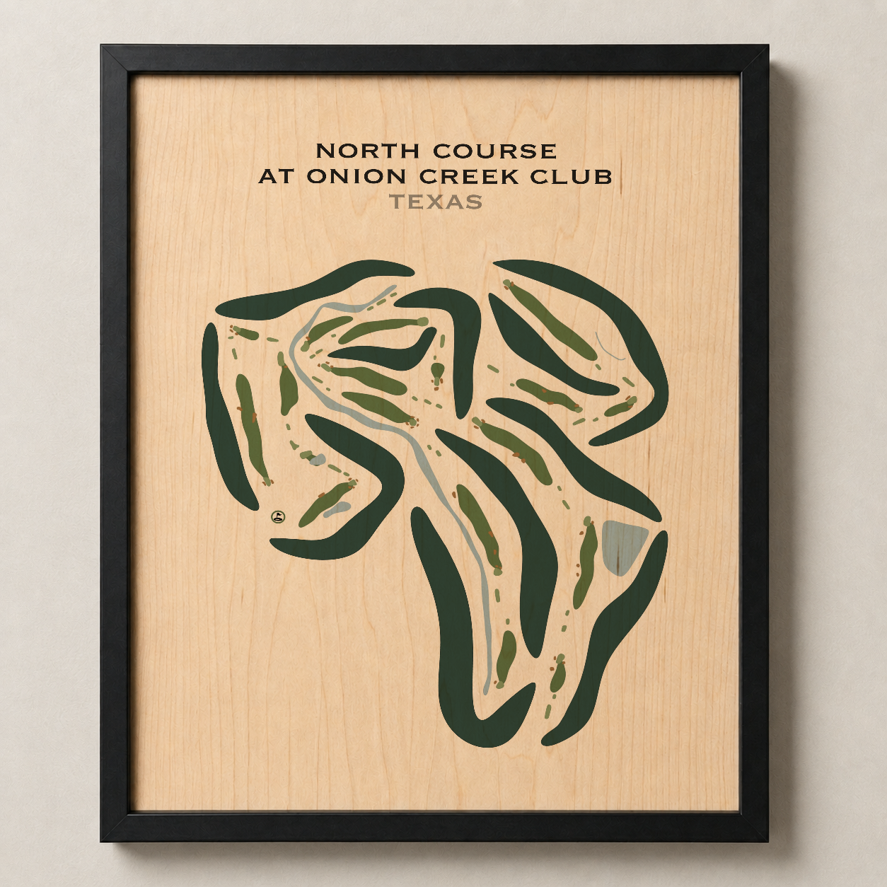 North Course at Onion Creek Club, Texas - Printed Golf Courses