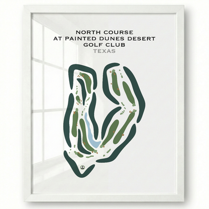 North Course at Painted Dunes Desert Golf Course, Texas - Printed Golf Courses