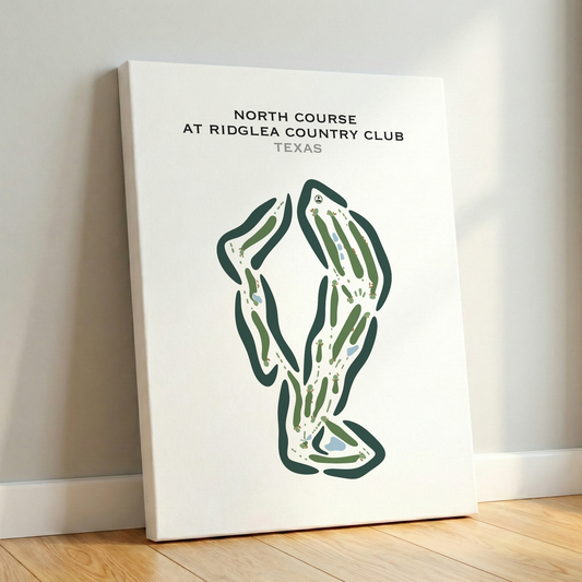 North Course at Ridglea Country Club, Texas - Printed Golf Courses