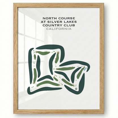 North Course at Silver Lakes Country Club, California - Printed Golf Courses
