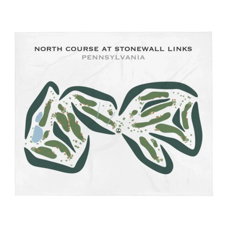 North Course at Stonewall Links, Pennsylvania - Printed Golf Courses