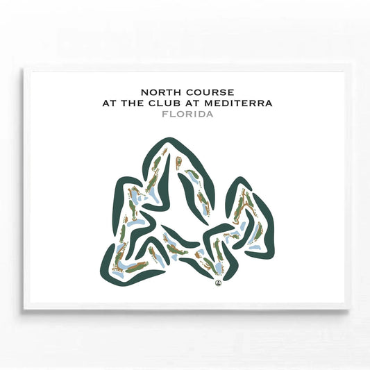 North Course at The Club at Mediterra, Florida - Printed Golf Courses
