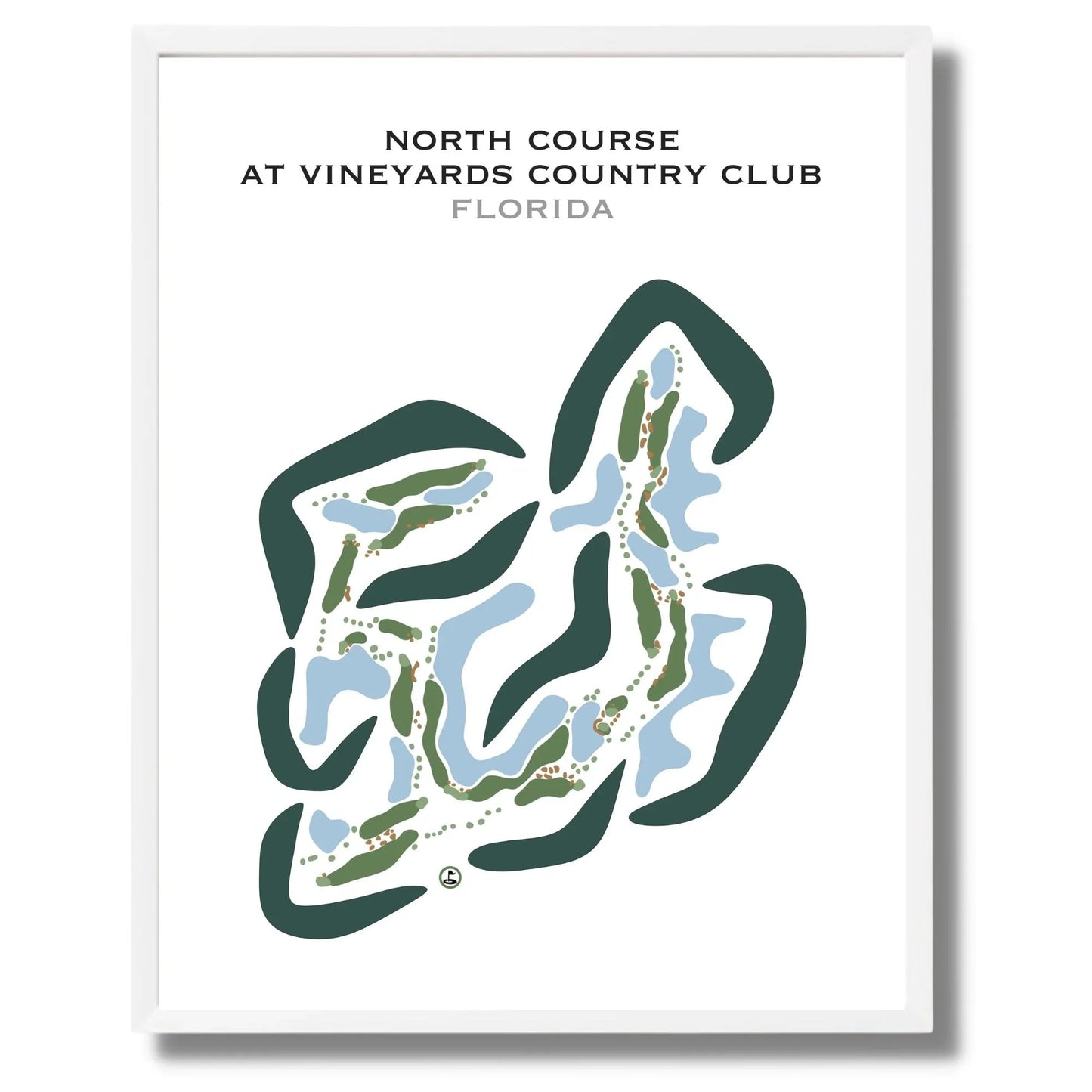 North Course at Vineyards Country Club, Florida - Printed Golf Courses
