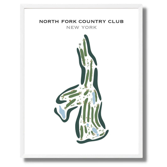 North Fork Country Club, New York - Printed Golf Course