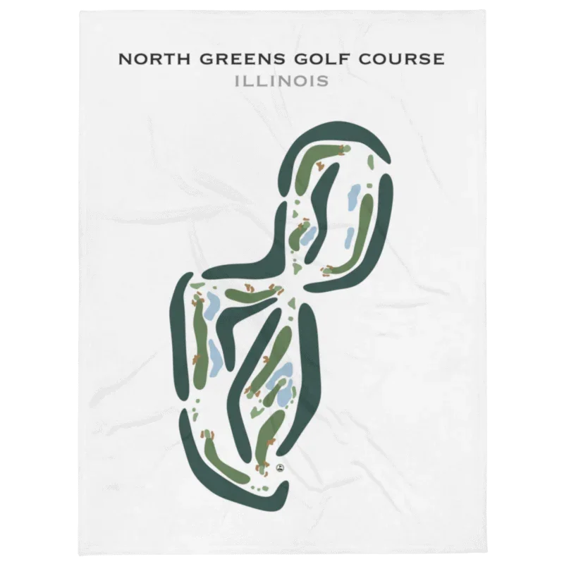 North Greens Golf Course, Illinois - Printed Golf Courses