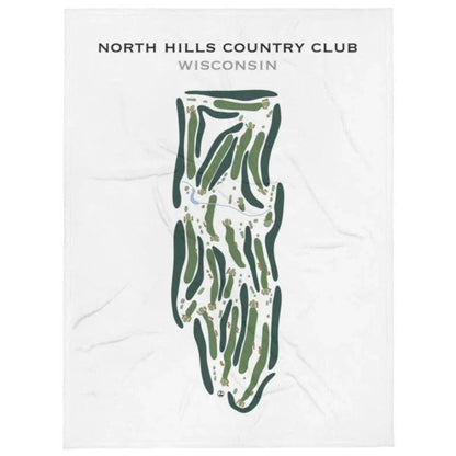 North Hills Country Club, Wisconsin - Printed Golf Course
