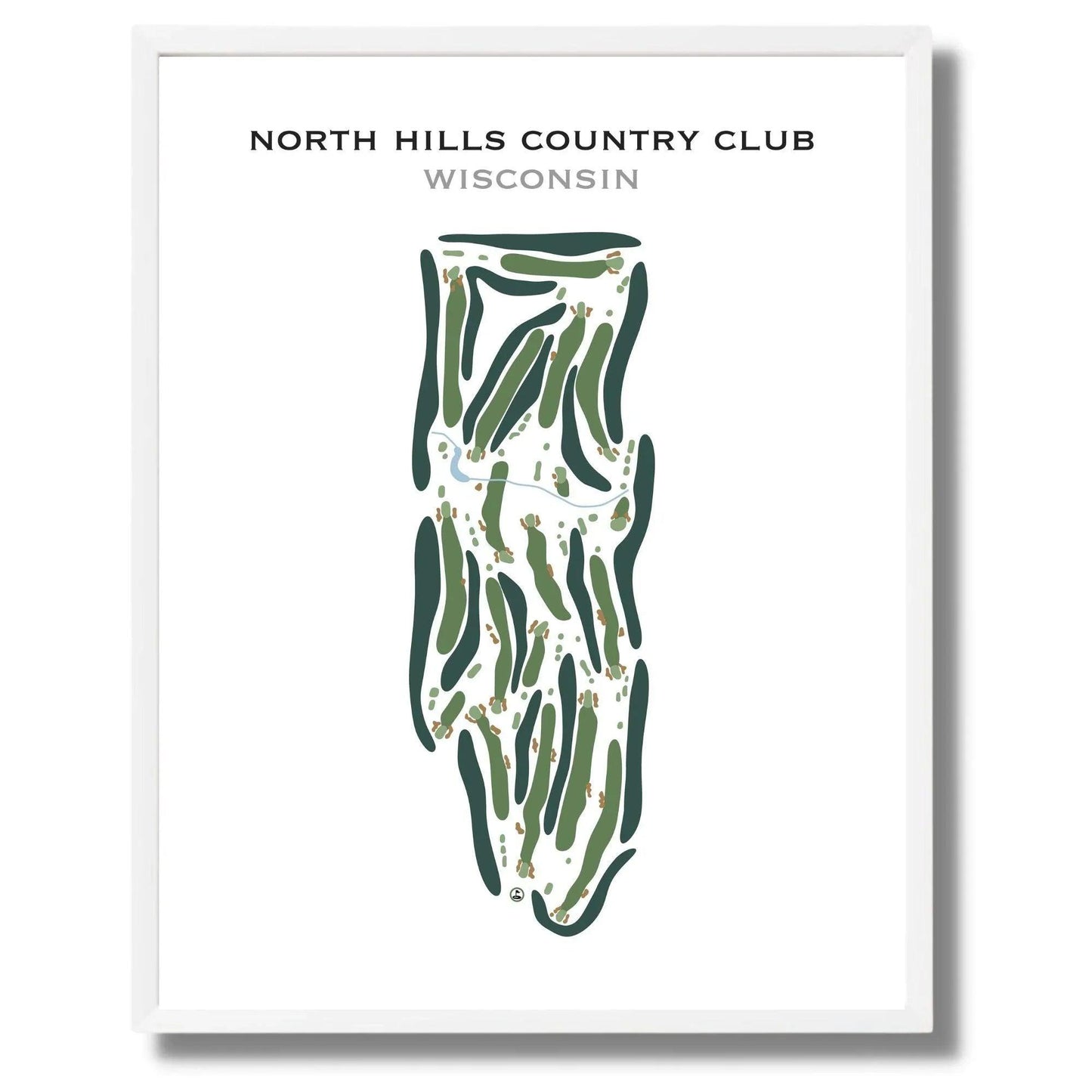 North Hills Country Club, Wisconsin - Printed Golf Course