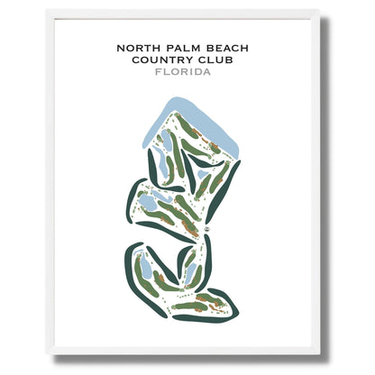 North Palm Beach Country Club, Florida - Printed Golf Courses