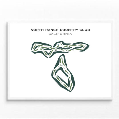 North Ranch Country Club, California - Printed Golf Courses
