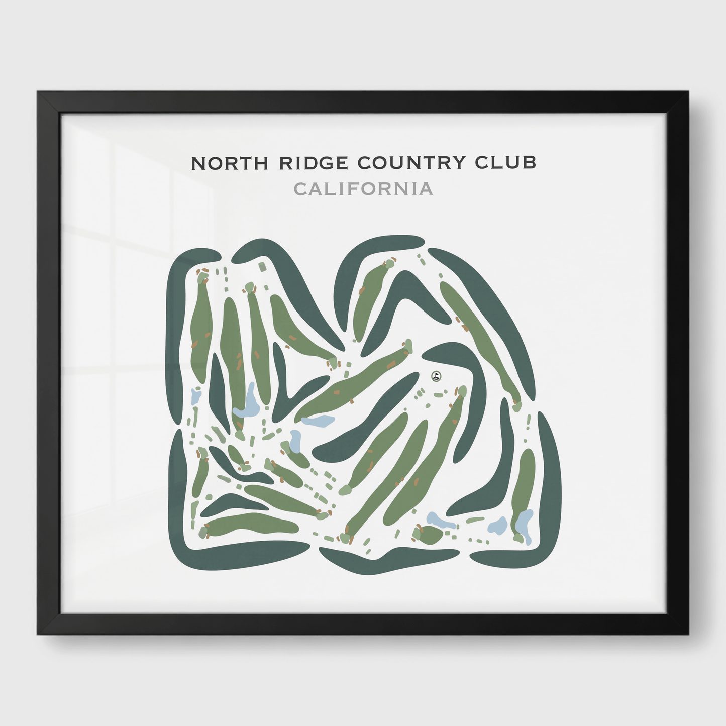 North Ridge Country Club, California - Printed Golf Courses