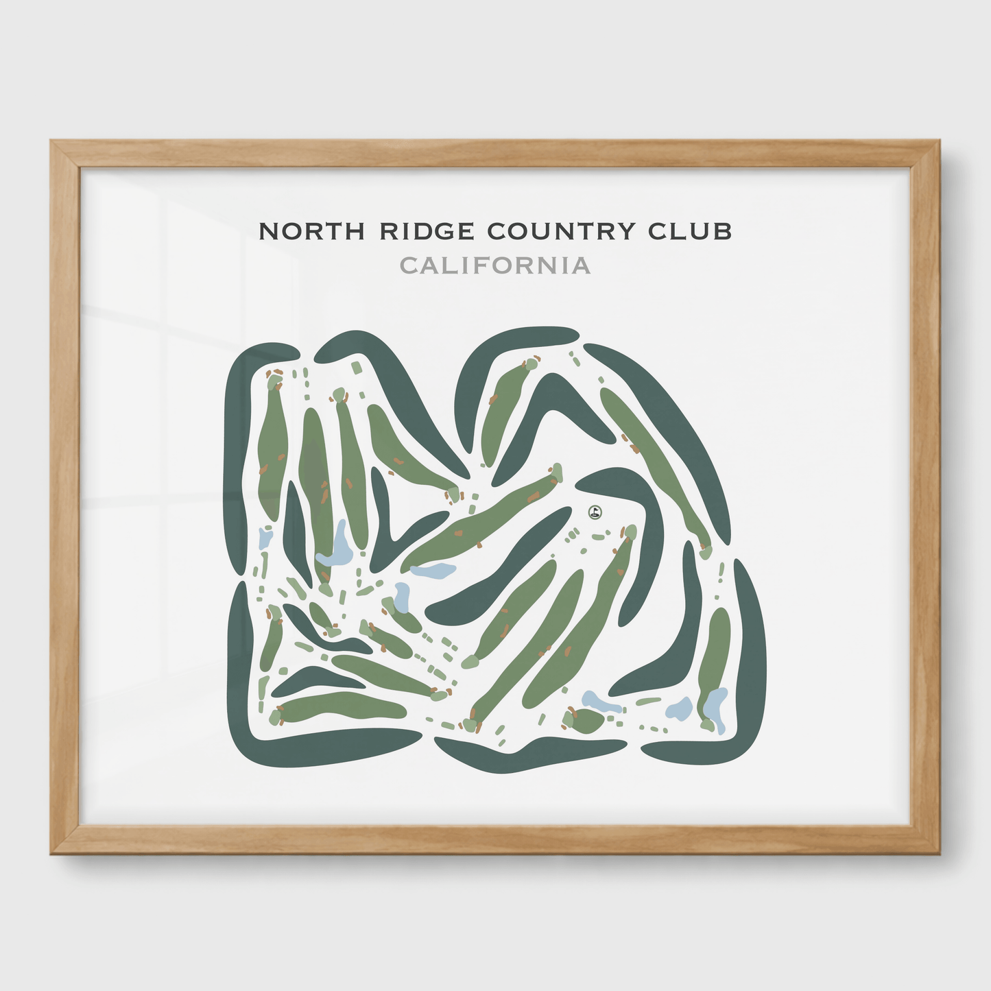 North Ridge Country Club, California - Printed Golf Courses