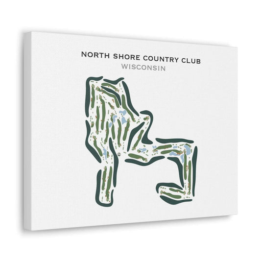 North Shore Country Club, Wisconsin - Printed Golf Course