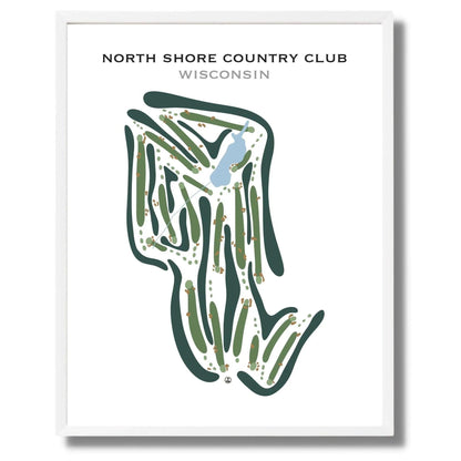 North Shore Country Club, Wisconsin - Printed Golf Courses
