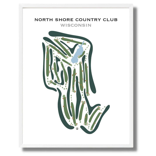 North Shore Country Club, Wisconsin - Printed Golf Courses