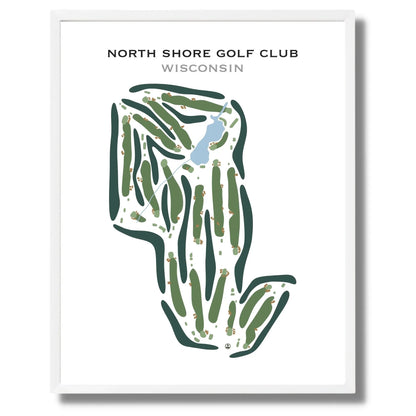 North Shore Golf Club, Wisconsin - Printed Golf Course